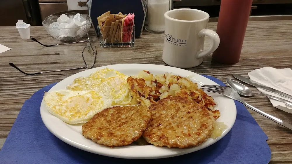 Sausage Patties Eggs and Home Fries